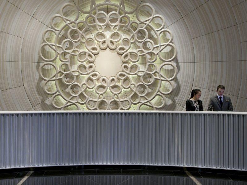 Crown Towers Melbourne 호텔 외부 사진 The lobby of the hotel