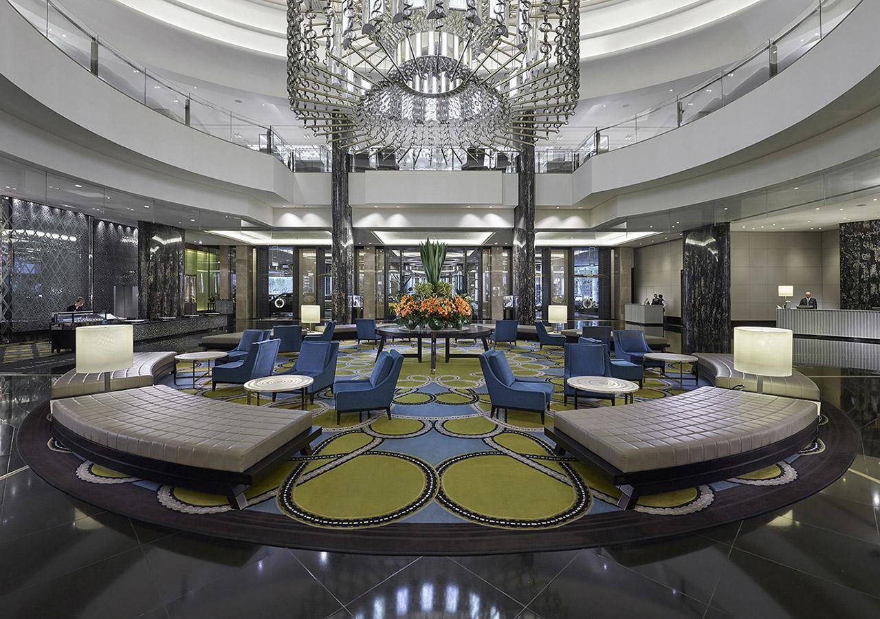 Crown Towers Melbourne 호텔 외부 사진 The lobby of the hotel